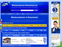 Tablet Screenshot of monteurzimmer-rosenheim.de